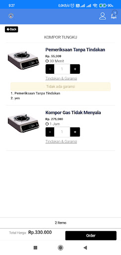 OK KOMPOR- Perbaikan Kompor Screen 2