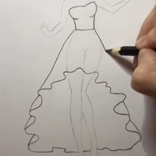 How to draw dresses