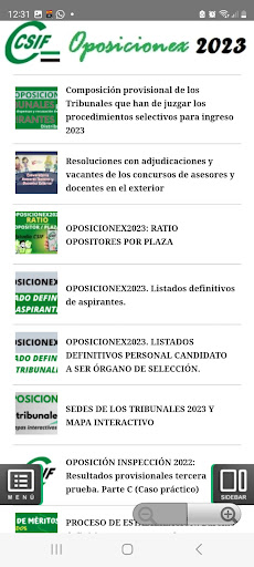 OPOSICIONEX2023 Screen 2