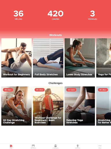 Screenshot of Stretching Exercises at Home