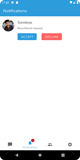 Android application TingoChat screenshort