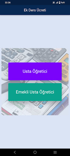 Android application Ek Ders Hesapla: Usta Öğretici screenshort
