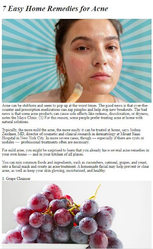 Acne Natural Remedies Tips screenshot 3