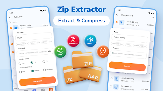 Extrator Zip – Descompacte e descompacte MOD APK (Premium desbloqueado) 1