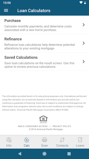 Screenshot of APM Mobile