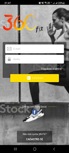 Android application 360fit screenshort