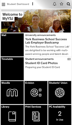Android application MyYSJ screenshort