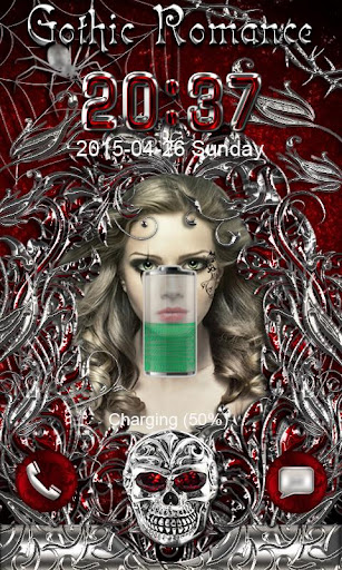 Gothic Romance Go Locker Theme Screen 2