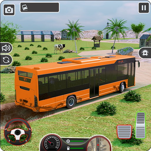 Coach driving Bus games 3D logo