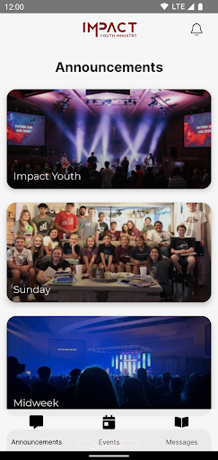 Android application Impact Youth - FBC Bowie screenshort