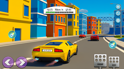 PolyCars: City Racing Car Game screenshot 3