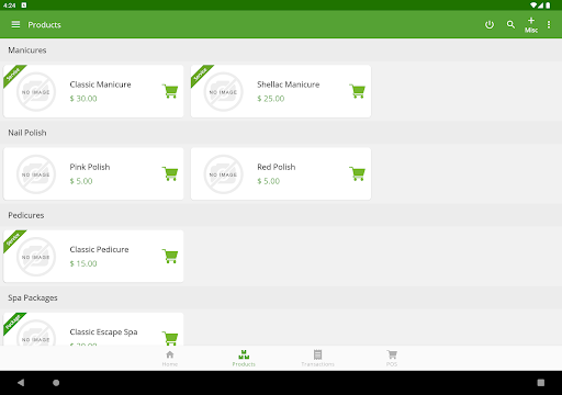 Delta1st POS Service (PP) Screen 3