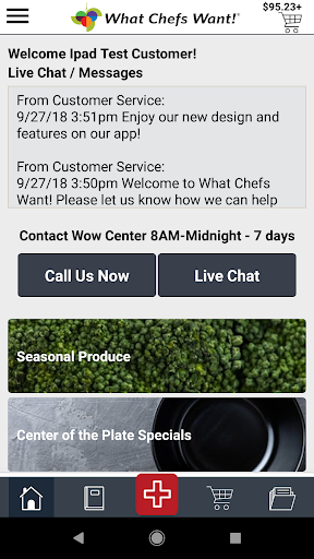 Android application What Chefs Want screenshort
