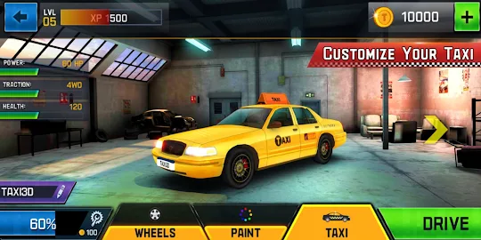 City Taxi Car Driver：Taxi Game