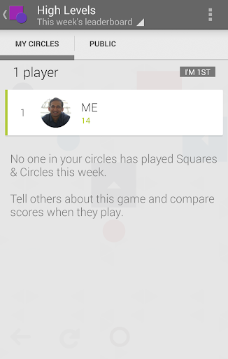 Squares & Circles Screen 3