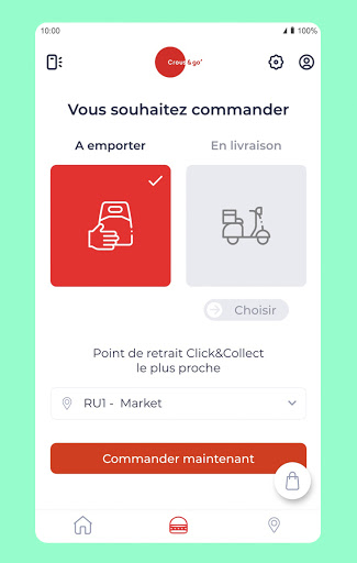Android application Crous & go' screenshort