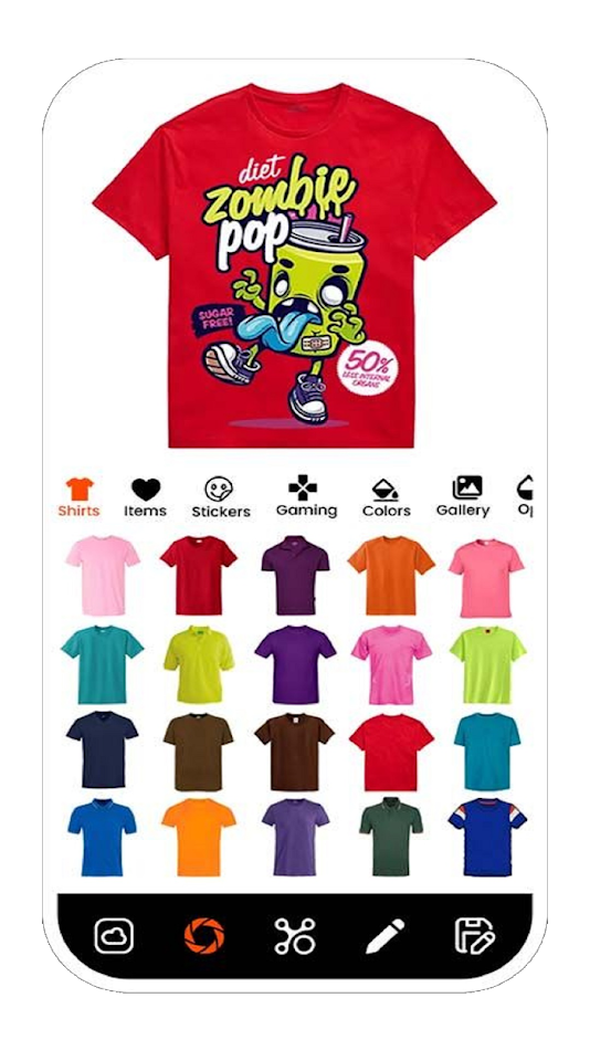 #7. T-Shirt Design (Android) Podle: Hoàng Văn Khánh
