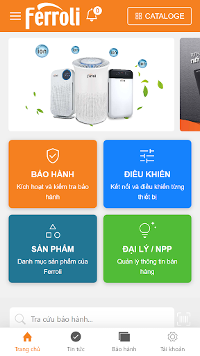 Android application Ferroli Asean screenshort