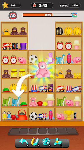 Goods Match 3D Game Screen 2