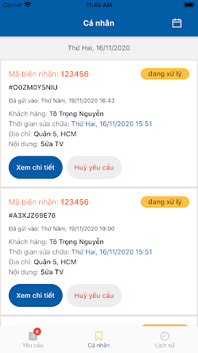 ĐMCL Bảo Hành Screen 2
