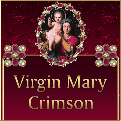 Virgin Mary Crimson Go SMS The logo