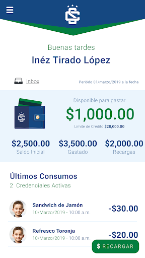 Colegio SAM Screen 2