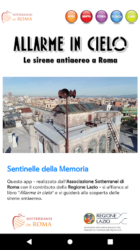 Android application Sirene Antiaereo Roma screenshort