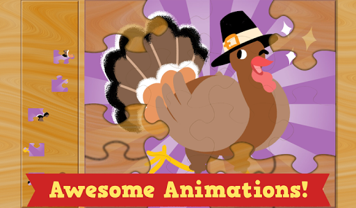 Screenshot of Kids Thanksgiving Puzzles Full