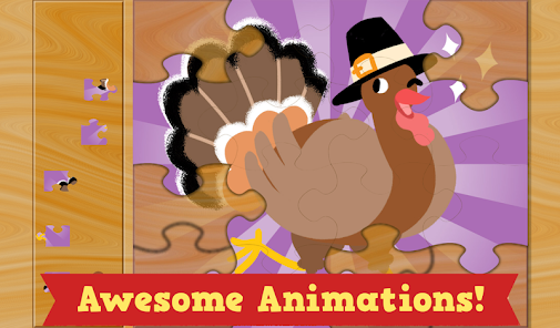 Imágen 4 Kids Thanksgiving Puzzles Full android