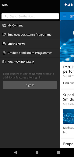Smiths Now - Smiths Group News Screen 2