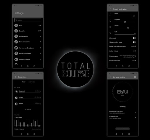 [EMUI 10]Total Eclipse Theme Screen 2