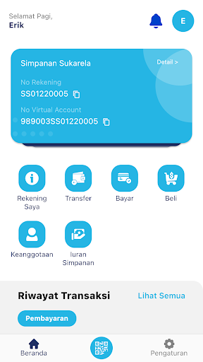 M-Banking Kertasari Sedana Screen 2