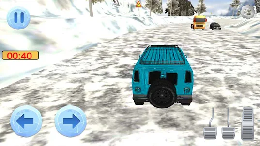Snow Jeep Driving Game