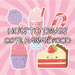 Cover Image of Download How To Draw Cute Kawaii Food  APK
