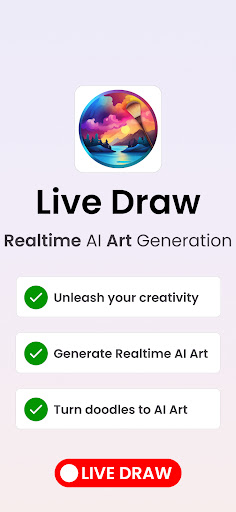 Android application Live Draw: Realtime AI Drawing screenshort