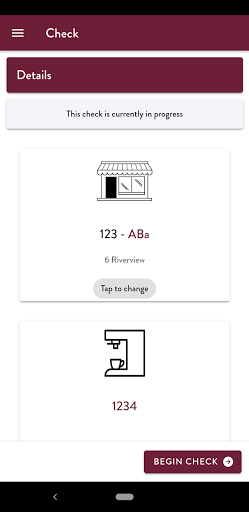 Android application ABa Check screenshort