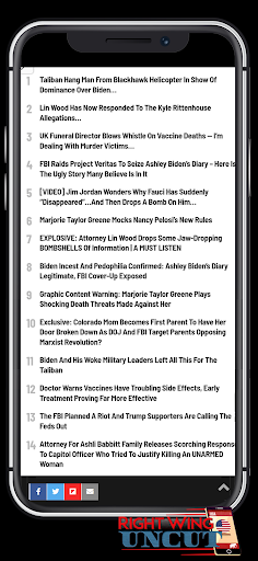Android application Right Wing Uncut screenshort