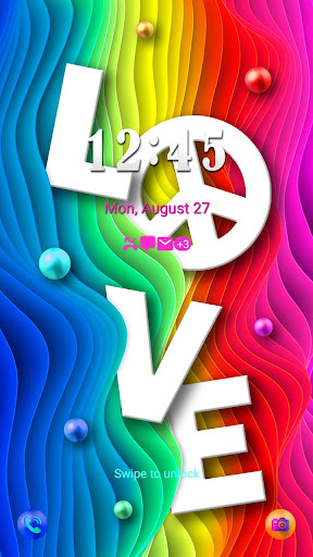 Color Rainbow Wave - Wallpaper Screen 2