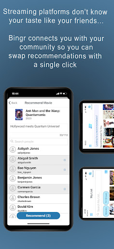 Bingr - Recommendation App Screen 2