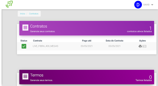 livenet - central do cliente Screen 2
