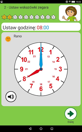 Nauka godzin na zegarze Screen 3