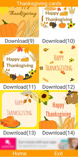 Simple Thanksgiving cards Screen 3