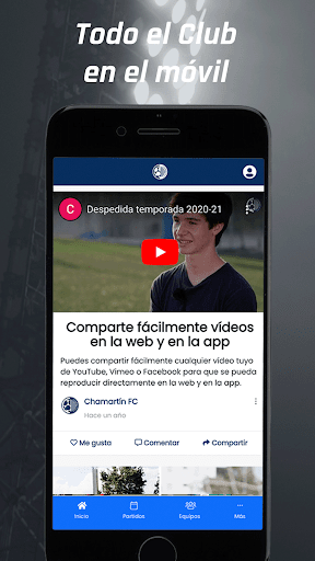 Android application Chamartín FC screenshort