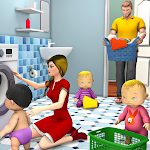 Cover Image of Download Newborn Triplet Baby Mom Games  APK
