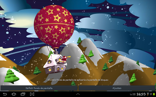 3D Santa Claus Wallpaper Screen 2