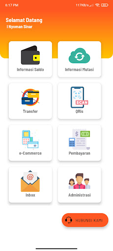 Android application KOPERASI MOBILE screenshort