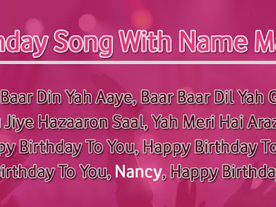 Style happy birthday name design 295656
