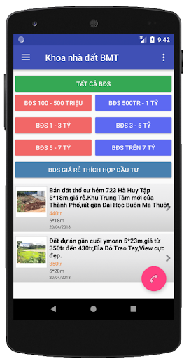 Android application Khoa Nha Dat - Mua bán bất độ screenshort