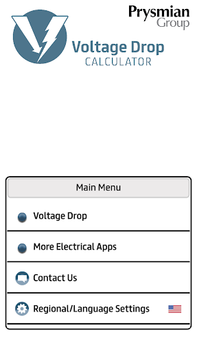 Android application Prysmian Group Voltage Drop screenshort
