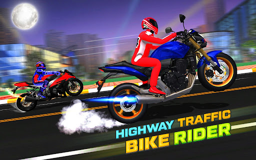Highway Rider Bike Racing Game Screen 2